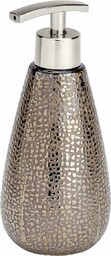 Wenko Dozownik mydła Marrakesz ceramiczny, brązowy, 8 x 8 x 18,6 cm