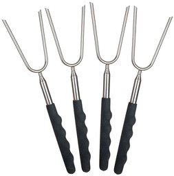 Happy Green Widelec do opiekania teleskopowy zestaw 4 sztuk