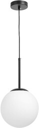 LAMPA WISZĄCA NOWOCZESNA CZARNA BIAŁA KULA FREDICA 20 LUMINA DECO