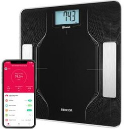Sencor SBS 8002BK 180kg Waga łazienkowa