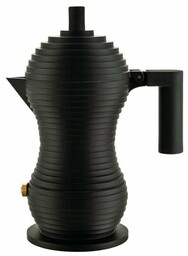 Alessi PULCINA Kawiarka - Zaparzacz do Espresso 150 ml - Czarna