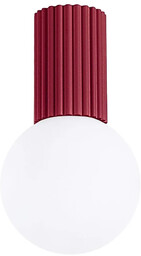 Lumes Burgundowy okrągły plafon sufitowy G7-B28