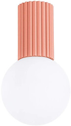 Lumes Brzoskwiniowy szklany plafon M1-K90