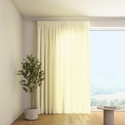 Zasłona na taśmie marszczącej 1 szt., prześwitujący ecru, Romantica