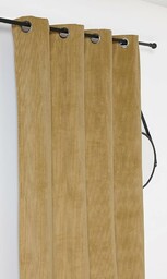 LINDER Alberta termiczna zasłona zaciemniająca i izolująca termicznie - 140x260cm - musztardowa