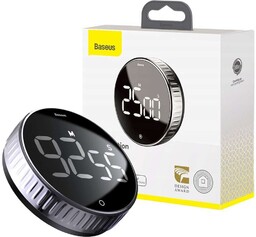 Minutnik Baseus Heyo Rotation magnetyczny cyfrowy czasomierz Czarny