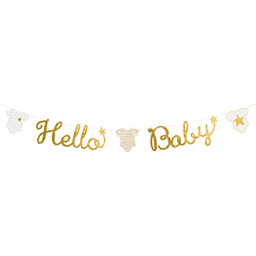 Baner Hello Baby na Baby Shower - 160 cm - 1 szt.