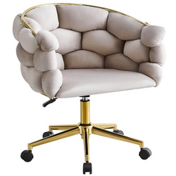 Krzesło obrotowe DC-SV9118 BALLOON ciemny beż #7 welur