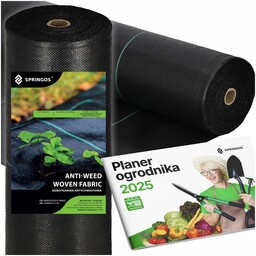 Gruba Agrowłóknina Antychwastowa 90g Agrotkanina 1,6x50m Czarna na Chwasty