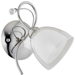 Kinkiet nowoczesny ADELINA chrom/biały