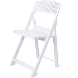 Flap składane krzesło Carrara 43 x 46 x 76 cm, biały