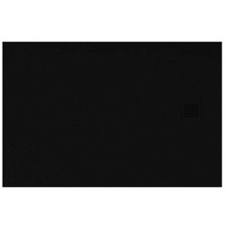New Trendy Brodzik MORI prostokątny, konglomerat 90x120x3cm czarny B-0406