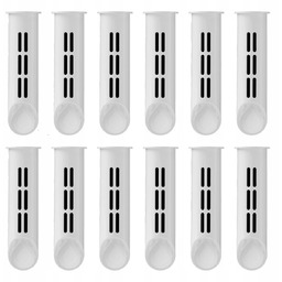 Zestaw 12 białych filtrów wkładów do butelki Dafi Solid Soft
