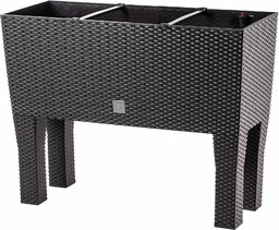 Doniczka z systemem nawadniania Trikala 60 cm, ciemny brąz