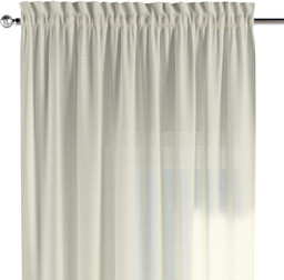 Zasłona na kanale z grzywką 1 szt., prześwitujący ecru, Romantica