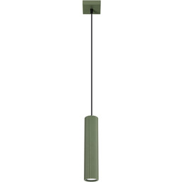 Lampa wisząca KARBON 1 zielony oliwkowy SL.1611 - Sollux