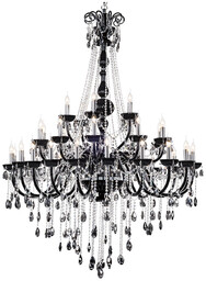 Lampa wisząca kryształowa czarna QUEEN 35pkt 9140354