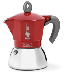 BIALETTI Kawiarka New Moka Induction 6 TZ Czerwony 300 ml Kawa mielona 15% taniej!