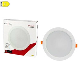 Panel podtynkowy plafon sufitowy okrągły 18W 230V biały ciepły