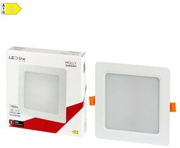 Panel podtynkowy plafon sufitowy kwadratowy 12W 230V biały ciepły