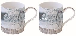 KUBKI PORCELANOWE W PUDEŁKU - WILD LIFE Gałęzie pod Śniegiem (283 WLFF) - KPL. 2 SZT.