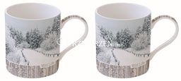 KUBKI PORCELANOWE W PUDEŁKU - WILD LIFE Zimowa Droga (283 WLWP) - KPL. 2 SZT.