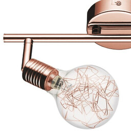 Lampa BULBS listwa sufitowa 2pkt żarówki miedziano - szklane 2507213