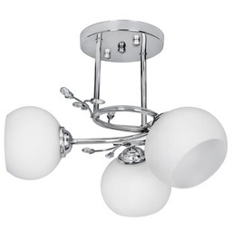 ACTIVEJET Lampa sufitowa AJE-Irma 3P Biało-Srebrny