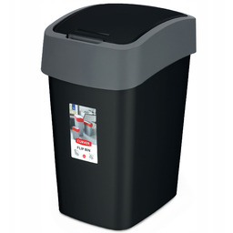 Kosz na śmieci Curver Flip Bin 10L, czarny