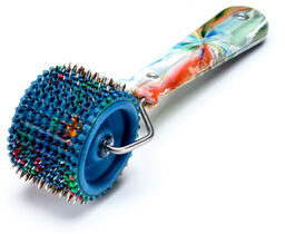 Wałek do masażu twarzy Masażer Lyapko 3,5 - niebieski