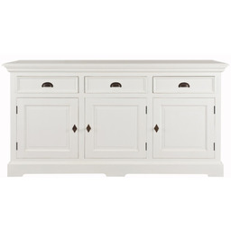 Komoda Brighton 3 szuflady + 3 drzwi white, 181 x 56 x 96 cm