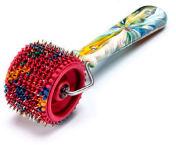 Wałek do masażu twarzy Masażer Lyapko 3,5 - czerwony