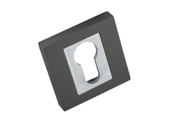 ROZETA KWADRATOWA WKŁADKA KOLOR GRAFIT CHROM SIGCY