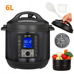 Szybkowar Elektryczny 6L Led 1000W Multicooker First Austria 12 Programów
