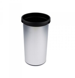 Rothopro Kosz na śmieci IRIS Round 50L srebrny metalik