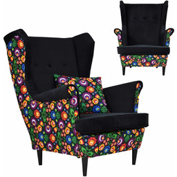 Fotel uszak Ari Print Duo Family Meble