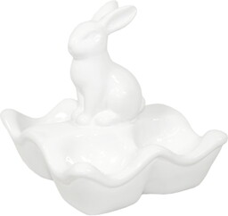 Podstawka na jajka z zajączkiem wielkanocna ceramiczna 13x14x12 100209