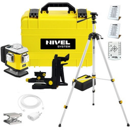 Laser krzyżowy NIVEL SYSTEM CL5B poziomica niebieski ZESTAW + Trójnóg SJJ-M1 EX