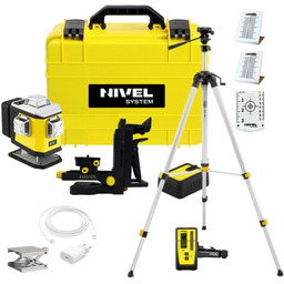 Laser krzyżowy NIVEL SYSTEM CL5B poziomica niebieski ZESTAW + Trójnóg SJJ-M1 EX + Czujnik RD800