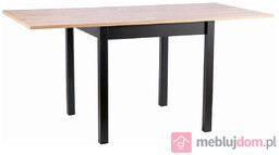 Stół FLIP Signal Dąb artisan + czarny, 60x80-120