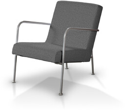 Pokrowiec na fotel Ikea PS, ciemno szary melanż, fotel Ikea PS, Amsterdam