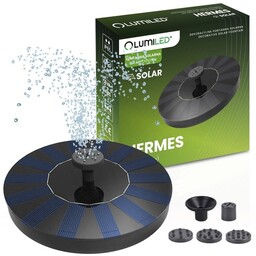 Fontanna ogrodowa solarna pływająca z pompą HERMES 180l/h