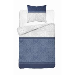 Detexpol Pościel flanelowa 140x200 granatowa ornamenty z jedną poszewką 4950 A Flanela 2024