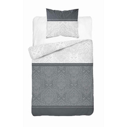 Detexpol Pościel flanelowa 140x200 szara ornamenty z jedną poszewką 4950 B Flanela 2024