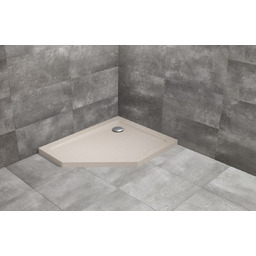 Radaway Doros PT E Stone brodzik pięciokątny 90x80 prawy kaszmirowy SDRPT9080-01-84SR