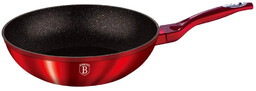 Edinos Nowoczesny czerwony wok granitowy na indukcję 28cm L4-L89