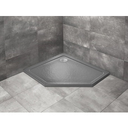 Radaway Doros Pt E Stone brodzik pięciokątny 90x80x5cm lewy antracyt SDRPT9080-01-64SL