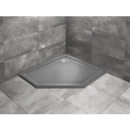 Radaway Doros Pt E Stone brodzik pięciokątny 90x80x5cm prawy antracyt SDRPT9080-01-64SR