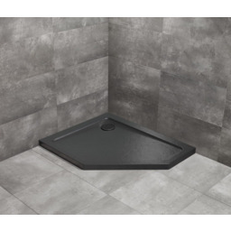 Radaway Doros Pt E Stone brodzik pięciokątny 90x80x5cm lewy czarny SDRPT9080-01-54SL