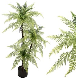 PAPROĆ SZTUCZNE DRZEWKO KWIATY DONICA DEKORACJA 130 CM